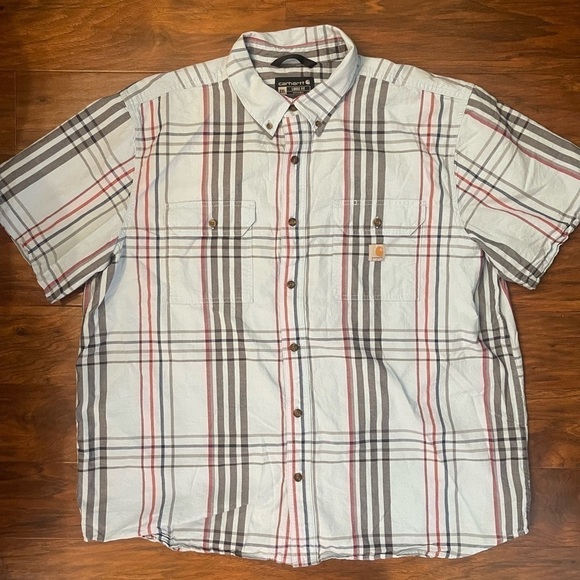 Carhartt Plaid Button Down Size 2XL - Picture 1 of 5